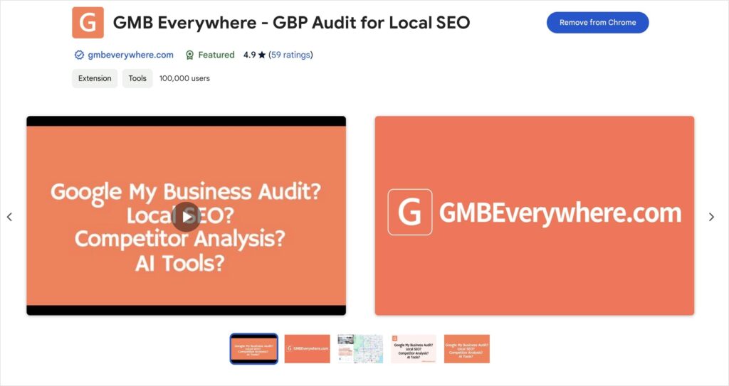 GBP Everywhere GBP Audit para SEO Local - Herramienta para Google My Business